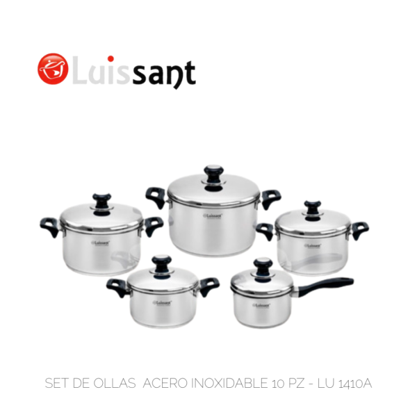 Set Ollas Luissant 10 Piezas LU-1410A