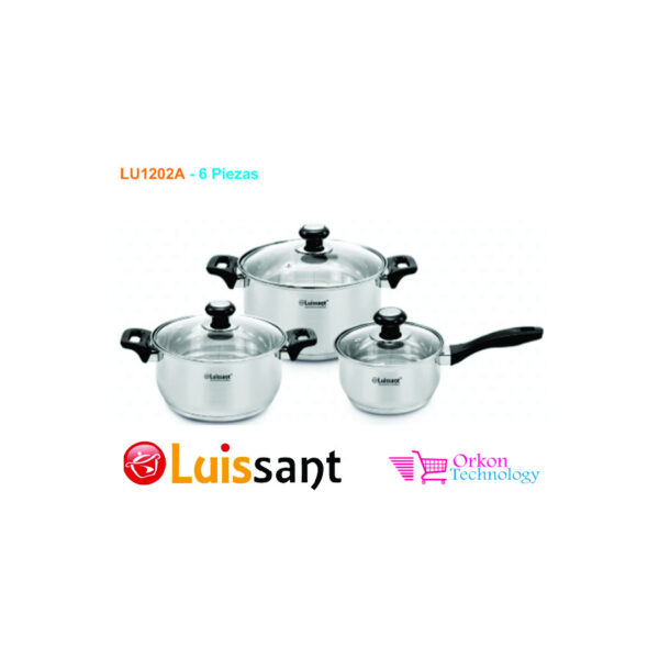 Set Ollas Luissant 06 Piezas LU-1202A