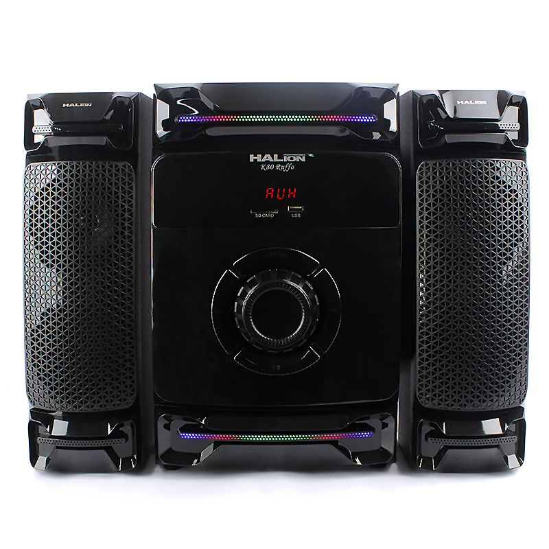 Parlante 2.1 Halion Ruffo HA-K80 Iluminación LED 200W