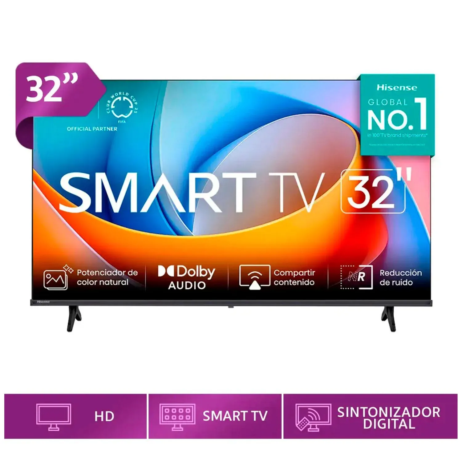 TELEVISOR HISENSE 32 PULGADAS SMART 32A4NV