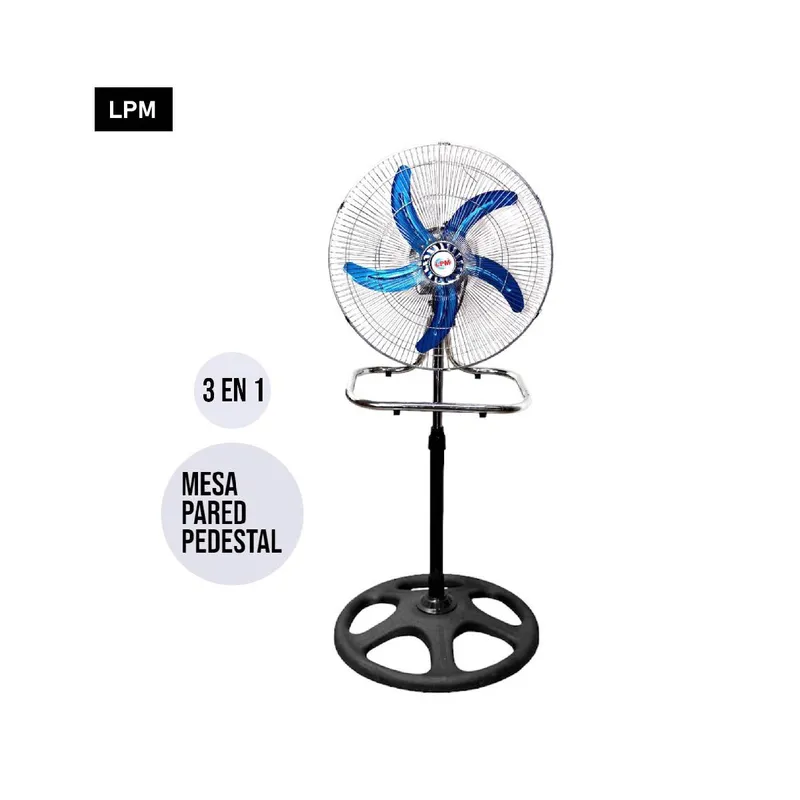 Ventilador 18¨ Marca LPM FS45 3 en 1 SILVER