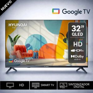 Televisor Smart TV Hyundai 32 QLED Google TV HYLED3259QG