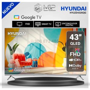 Televisor Hyundai 43 QLED HYLED4326QG SMART TV FHD Google TV