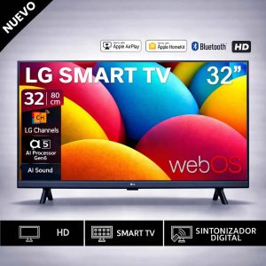 Televisor LG Smart TV 32 HD 32LR600BPSC con webOS y AI ThinQ